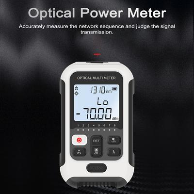 Portable Lightweight 3 In 1 Optical Power Meter High Accurancy Network Tester Digital Display Optical Fiber Tester with LED Ligh