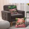 4pcs Tropical jungle cat digital printing pillow cover Short plush Suitable living rooms bedrooms sofas throw cushion cover