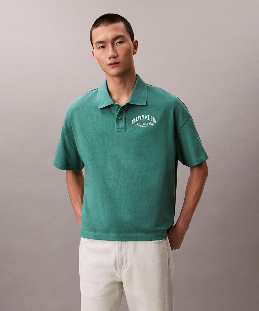Kaelbinkeullainjin Premium Heavy Jersey Boxy Polo Short Sleeve T-Shirt 4Rf211G Vfl