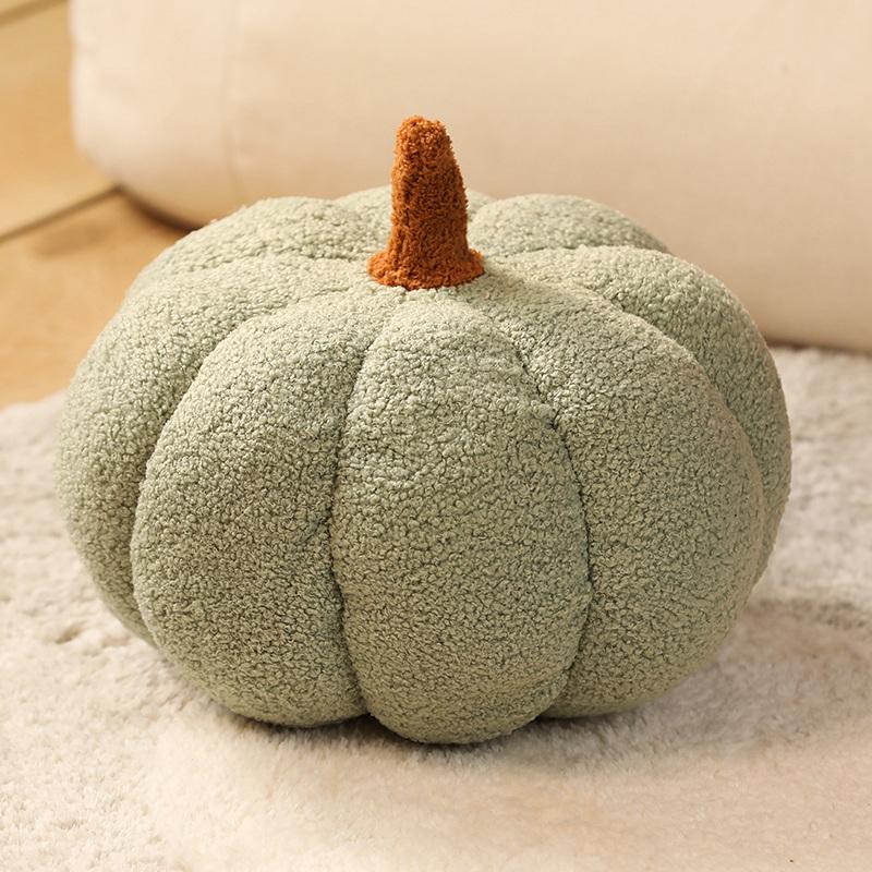 18-35cm Kawaii Simulation Nordic Halloween Pumpkin Plush Toys Lovely Soft Plant Stuffed Doll Holidays Props Decor Throw Pillow