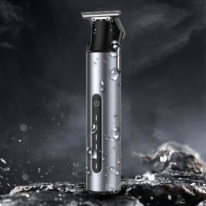 

Электрические стрижки для волос: Триммер Cross-Border Oil Head с бритвой Carving для лысых голов, домашних стрижек и использования в салонах серебряный