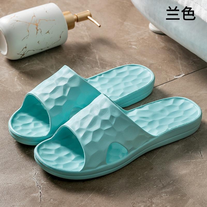 Water Cube summer slippers men's soft thick bottom indoor non-slip couple home home bathroom bath cool slippers women