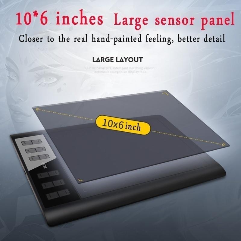 Fashion New 1060 PRO Digital Tablet Fashion Office Computer Painting Board Can Be Connected To Mobile Phone / Computer