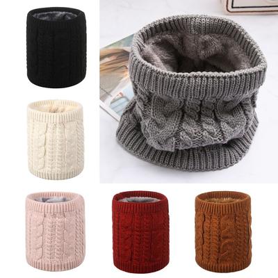 Cable Collar  Cowl Go Out Wrap Loop Snood Shawl Neck Warmer Circle Thicken Scarf Brushed Knit
