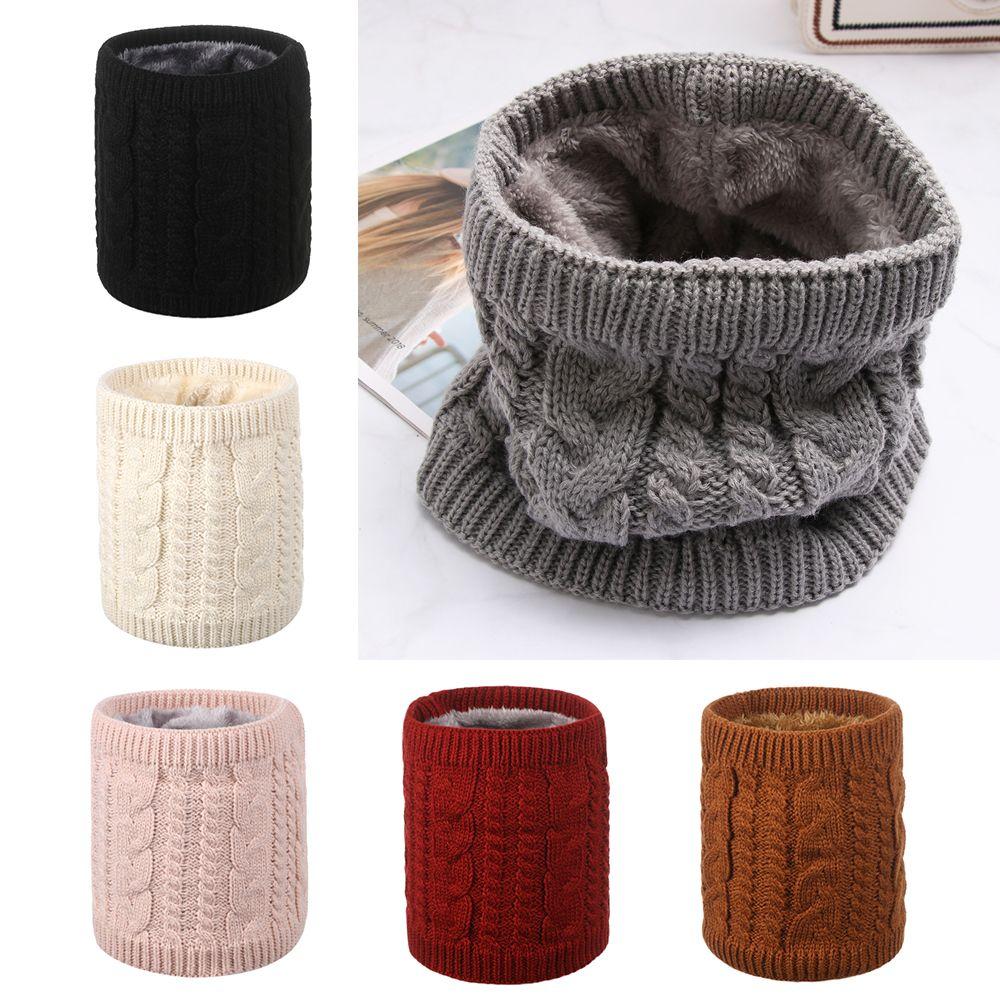 Go Out Wrap Collar  Cowl Winter Warm Brushed Knit Neck Warmer Circle Loop Snood Shawl Thicken Scarf