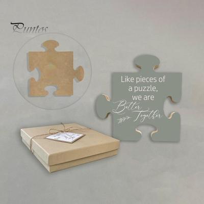 Puzzle in legno, regalo premuroso per colleghi, intaglio di lettere, pezzo di puzzle, regalo di ringraziamento per colleghi, amici