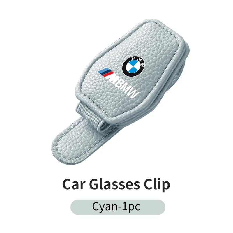 

2025 Hot Car Sun Visor Mount Glasses Clip Holder Leather Eyeglasses Case For BMW G30 G20 M3 M5 E91 E92 E93 E36 E70 X3 X4 X5 X1 E