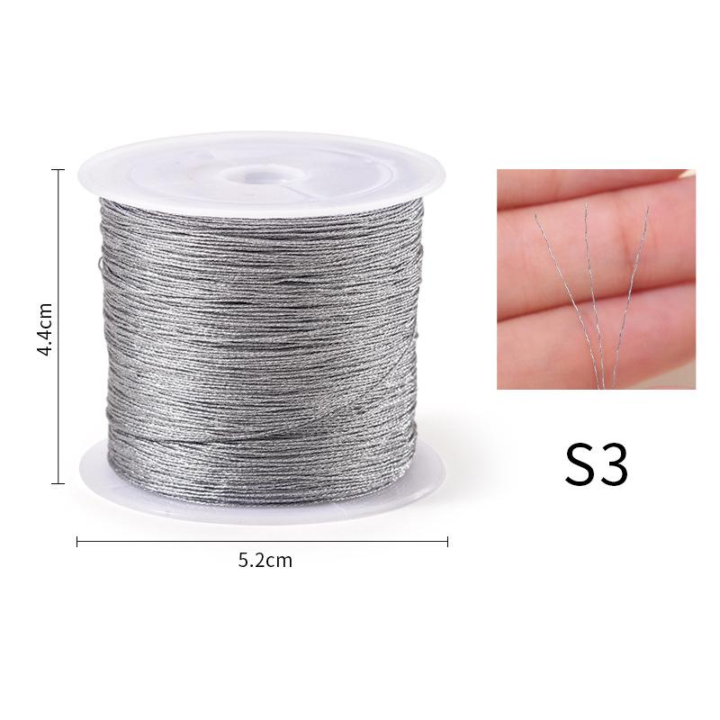 Gold Silver Embroidery Thread Durable Overlocking Sewing Machine Threads Cross Stitch Strong Thread Handmade Sewing Materia