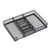 Metal Mesh Multi-Compartment Storage Tray for Office, Cutlery & Stationery - DIY Assembly