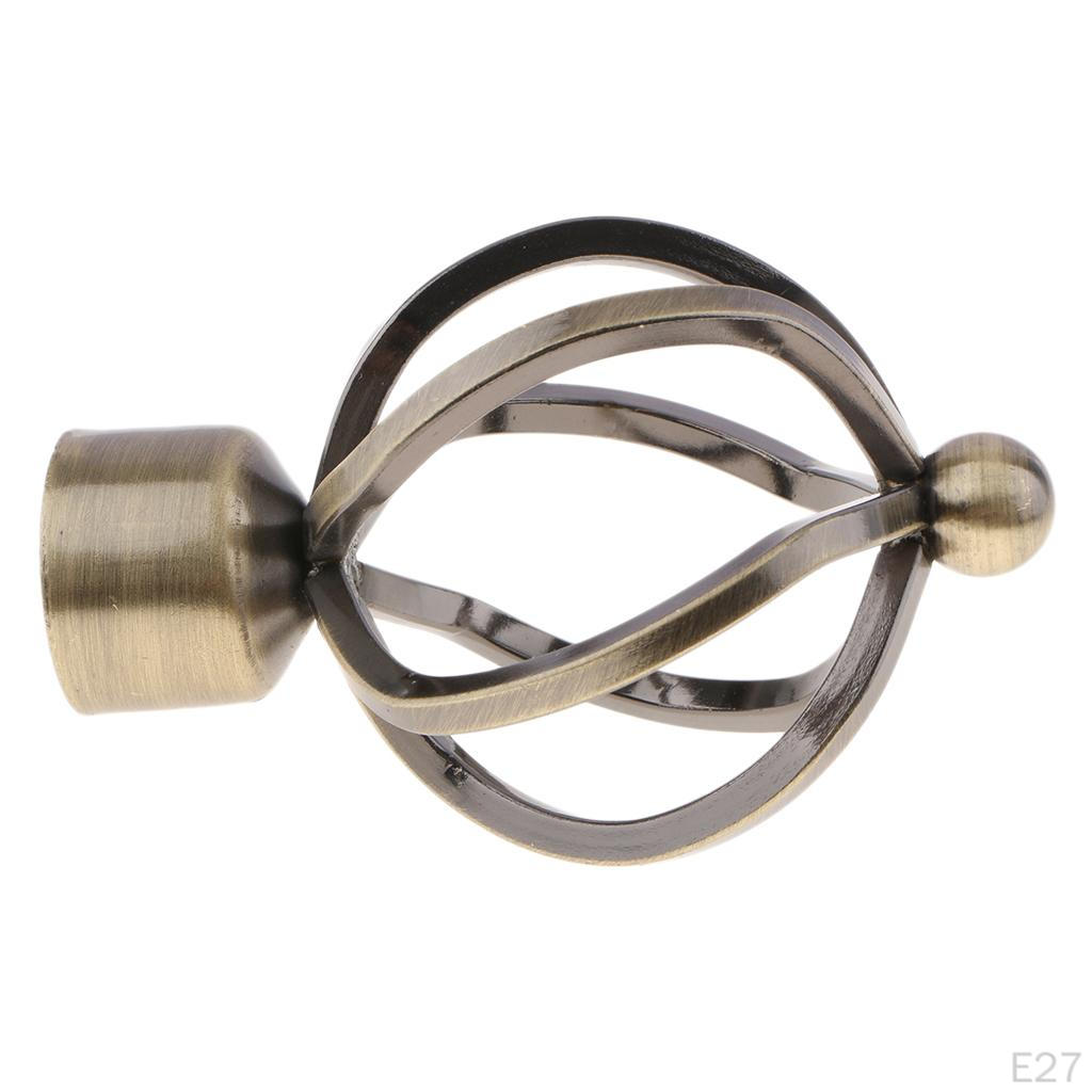 Curtain Panel Rod Head/Ends/Finals Decorative For 28mm Poles