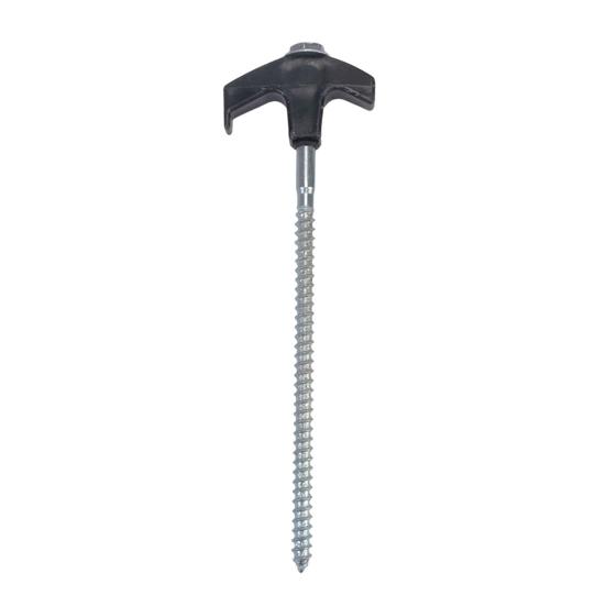 Screw-in Tent Stake Glow-in-the-dark Heavy Duty Outdoor Garden Yard Patio Lawn Camping Tarp Canopy Windproof Threaded Ground Spike Tent Peg