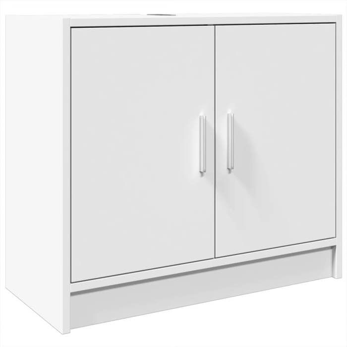 VidaXL Washbasin Cabinet White 63x29x55 Cm Engineered Wood, Bathroom Cabinet, Bathroom Storage Cabinet, 848094