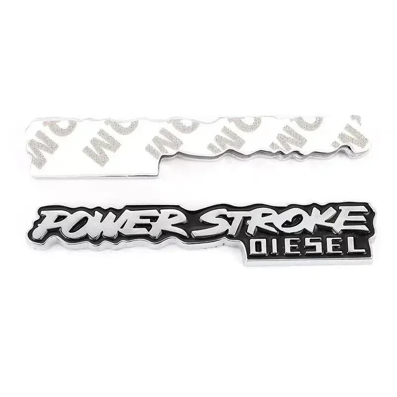 3D Metal POWER STROKE DIESEL Rear Trunk Car Emblem Badge Decal For Ford Excursion 3.0 2018 F-150 F150 Auto Sticker Accessories