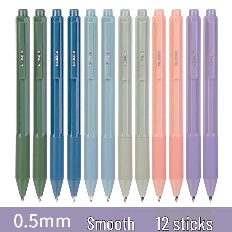 Deli NuSai NS559 Ret retractable Gel Pens 0.5mm