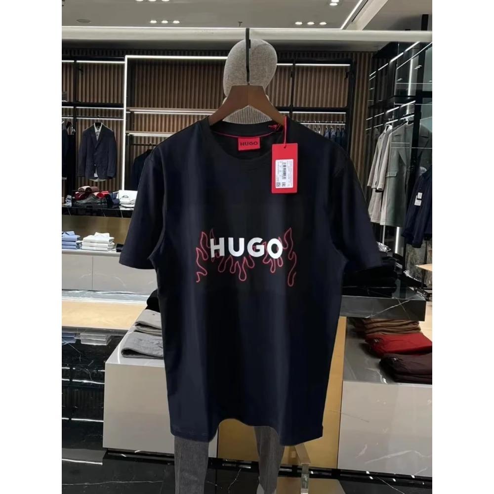 Hot Sale Men Women T Shirt Designer Tees Hugo Print Short Sleeve Luxury Brand Oversized Top Round Neck Cotton T-Shirts Clothing