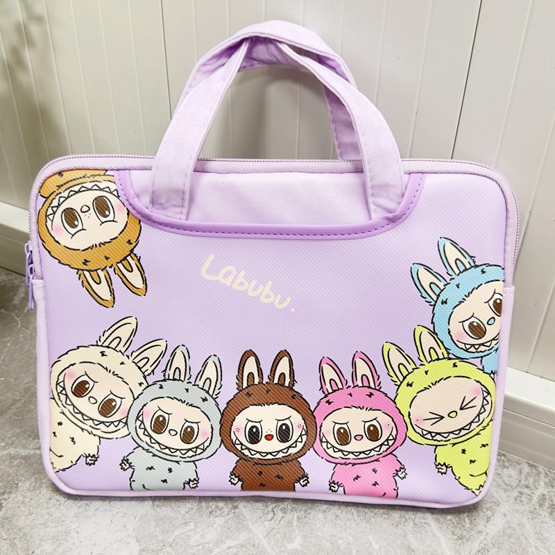 Labubu storage bag cartoon cute portable notebook ipad small computer bag