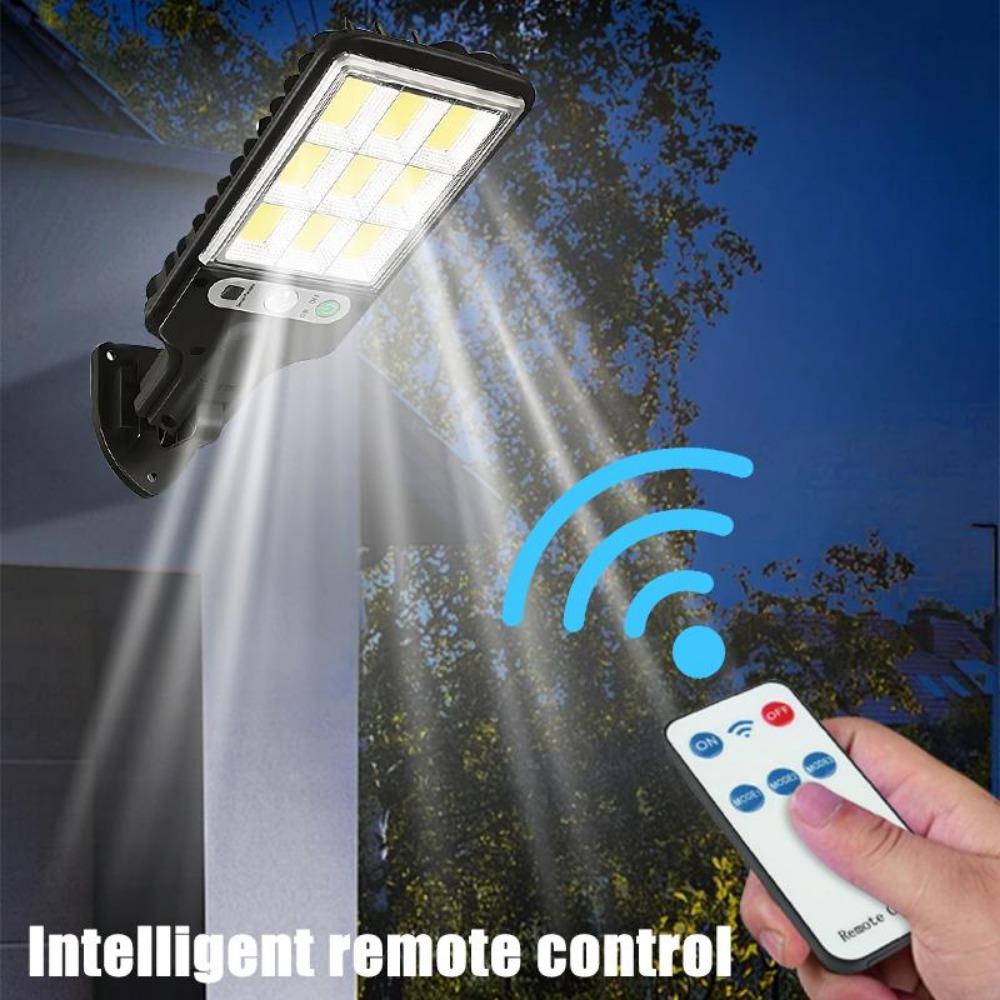 Solar Powered Outdoor Sports Sensor Light, Waterproof Induction Wall Light Strip, 3-mode Courtyard Street Light