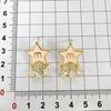 Elegant Star-Shaped Zircon Pendant Stud Earrings for Women