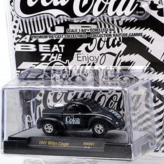 M2 MACHINES scale NMD01 1941 Willys Coupe diecast car 164 Coca-Cola