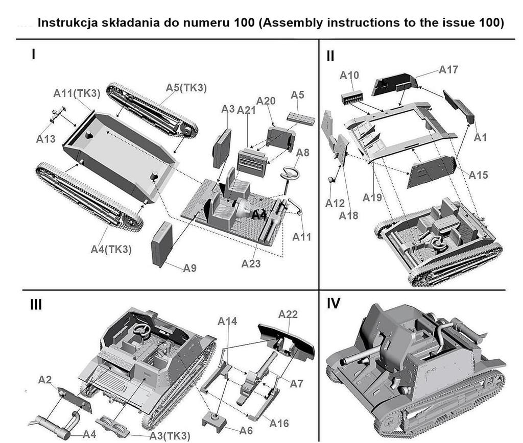 FTF 1/72 Polish TKD 47mm Self-Propelled Gun Plastic Model Kit PF72100