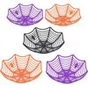 5-Pack Halloween Spider Web Bowls - Plastic Basket Halloween Candy Bowls for Trick or Treat