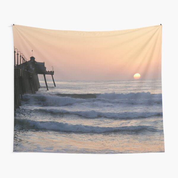 Ocean Sunset Tapestry Beach Wave Wall Hanging Tapestries Sky Cloud Scenery Tapestry  Home Decor for Bedroom Dorm Living Room