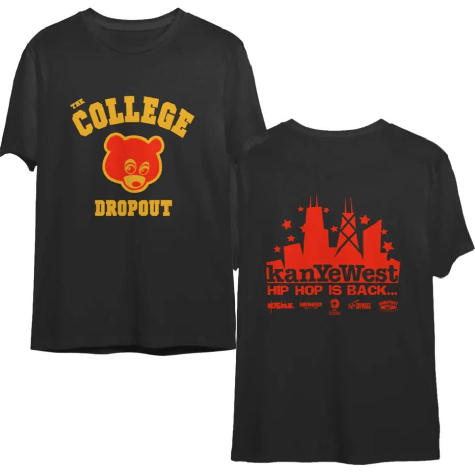 College Dropout Kanye Tee – Vintage Inspired Double Sided Unisex T-Shirt
