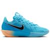 Nike Air Zoom GT Cut 3 EP Blue Fury Metallic Silver Tangerine Tint Black Men's Basketball Shoes DV2918-404