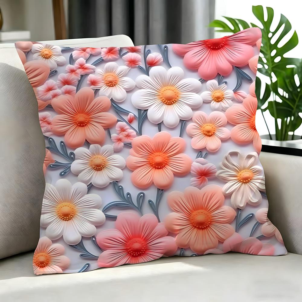 Art D Flowered Cushion Cover Cushion Cover Set Pcs X X X Pillowcase Decorative Sofa Home Decor