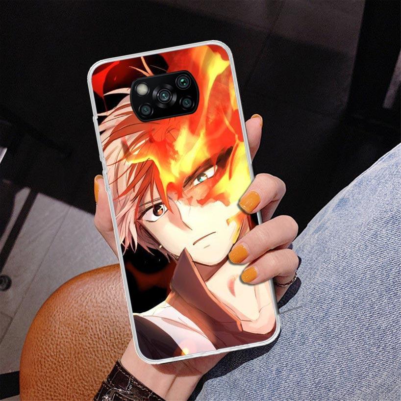 My Hero Todoroki Shoto Phone Case For Xiaomi Poco X7 X6 X5 Pro F7 Ultra Redmi 15C 15 13C 13 12C 12 10 10A 10C 9 9A 9C 9T Cover P