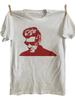 Herre Vintage Punk Rock Pattern T-Shirt - Soft Retro Horror Portrait Design