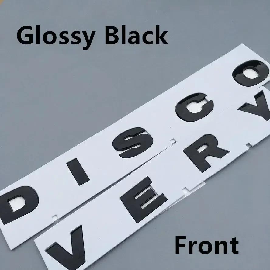 Abs Chrome Car Front Trunk Emblem for Land Rover Discovery 1 2 3 4 5 Auto Label Hood Bonnet Rear Tailgate Sticker Decoration XS1