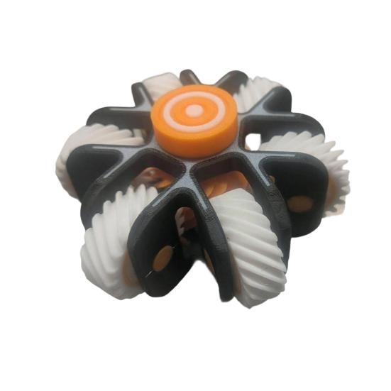 3D Printed Fidget Spinner Toy Anxiety Stress Relief Gear Spinning Toy Portable Travel Home Office Finger Roller EDC Desk