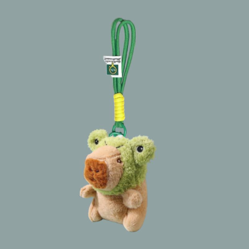 Cute Plush Keychain Small Capybara Pendant Student Bag Pendant Small Gift Boutique