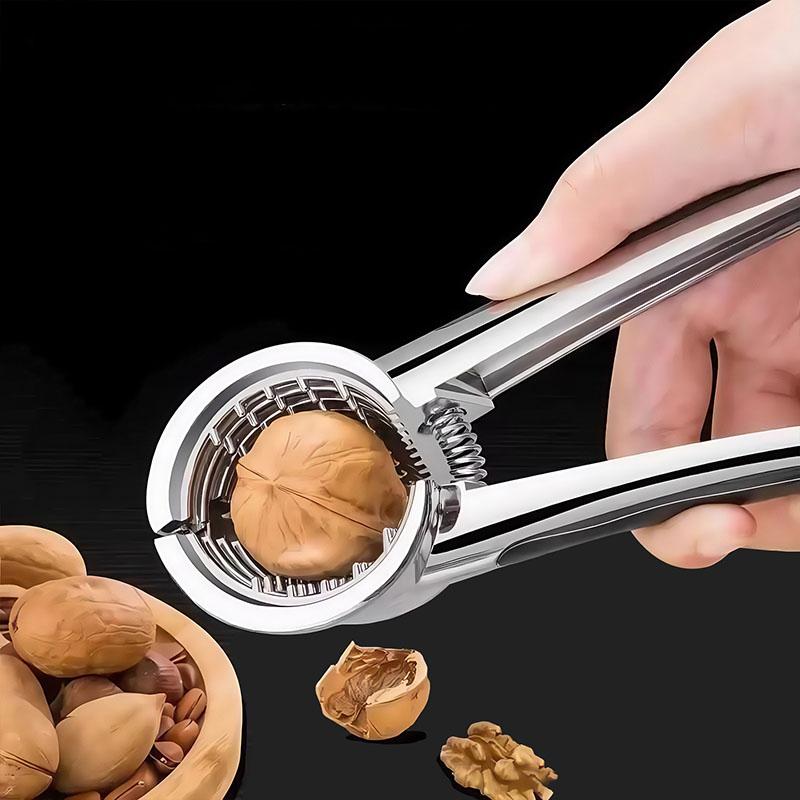 Multifunction Stainless Steel Nutcracker Opener & Peeler Kitchen Nutcracker Shell Clip Tool Clamp Plier Cracker