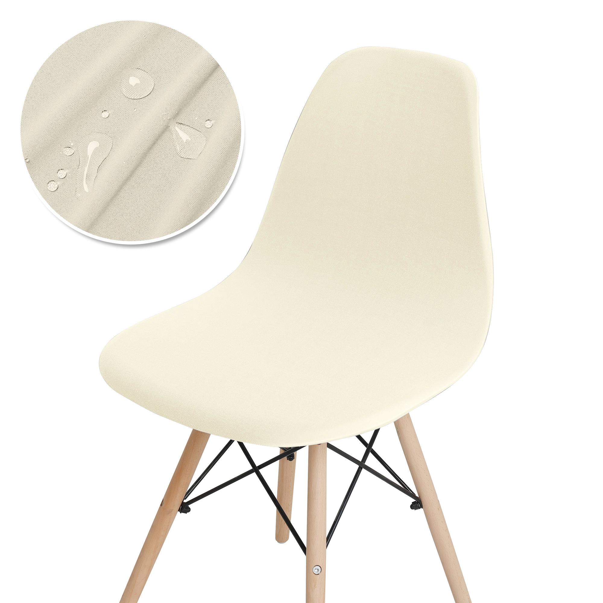 

Waterproof Shell Chair Cover Elastic Short Back Chair Cover Stretch Solid Color Chair Seat Cover For El Home Living Room 1Pc 1 Piece