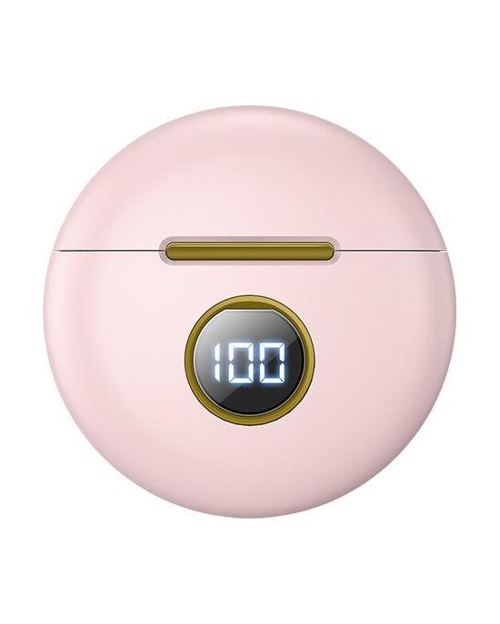 VAORLO Bezprzewodowe słuchawki douszne Subwoofer HiFi Stereo Muisc Cyfrowy wyświetlacz Słuchawki Inteligentny dotykowy zestaw słuchawkowy z redukcją szumów