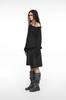 Nash Magnetic Pleated Midi Skirt Charcoal