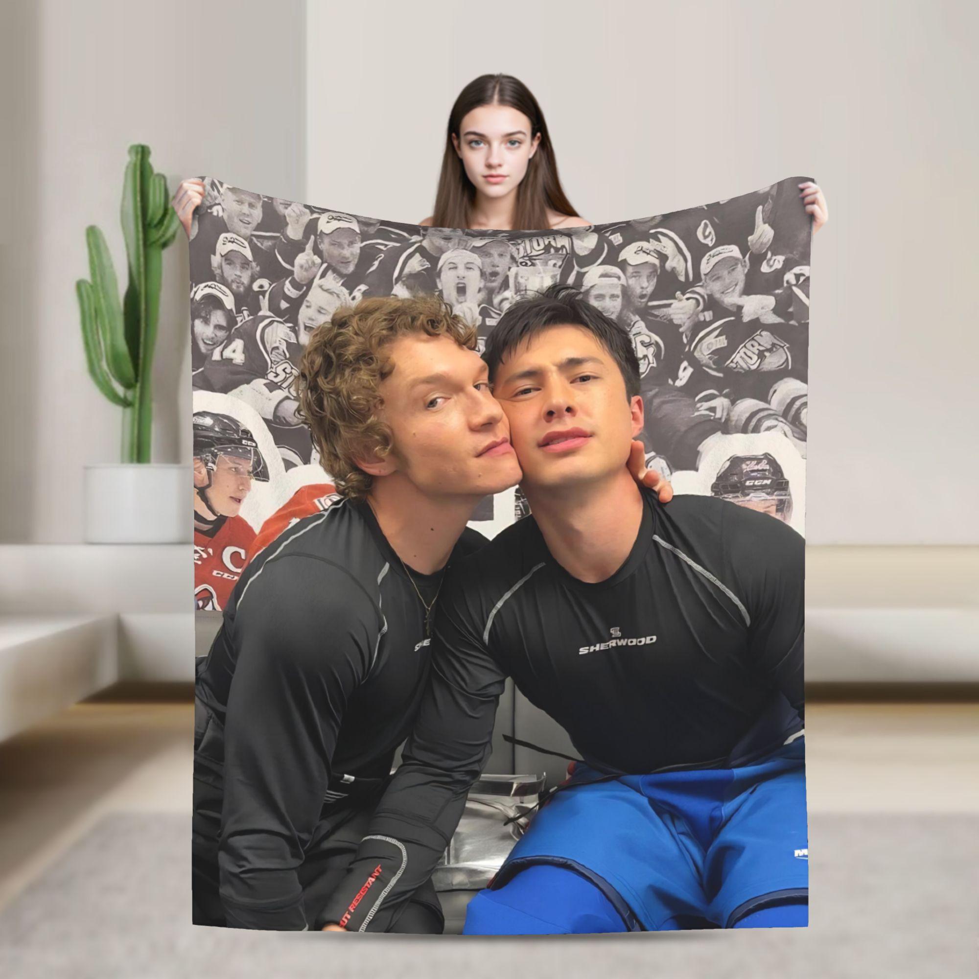 

Heated Rivalry Blankets Hockey Romance Fleece Funny Soft Throw Blanket for Home Textile Decor 75x90cm