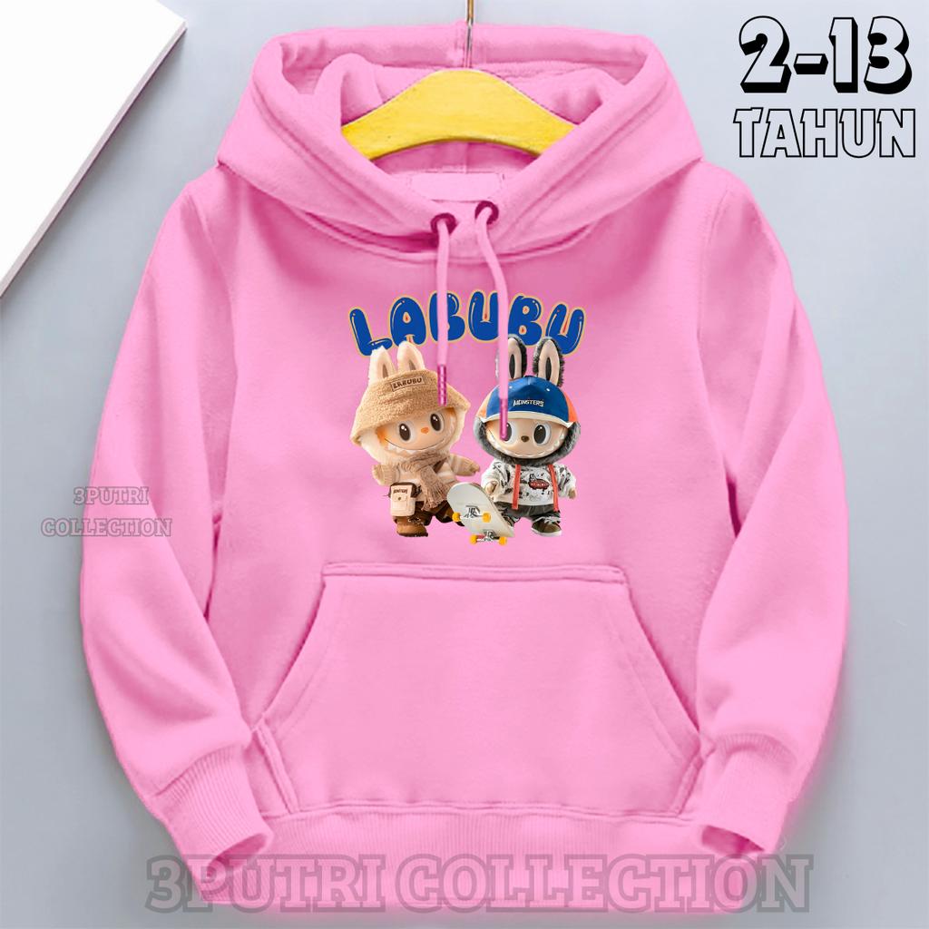 Children's Hoodie New Trendy Labubu Kids Cute Cartoon Casual Daily Hoodie 100-160cm Boys Girls