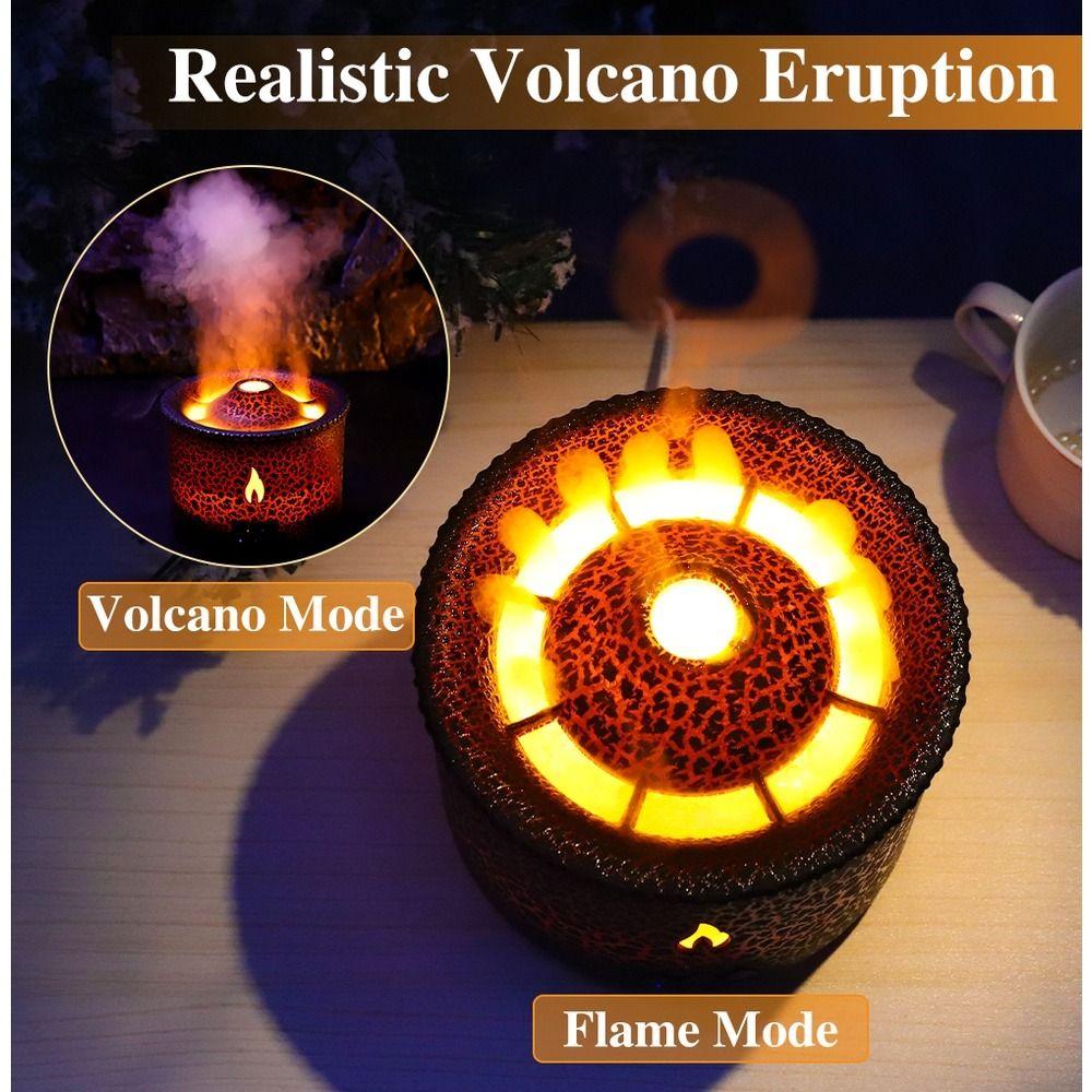 2 Lights Modes Flame Diffuser with Remote Control Air Humidifier Essential Oil Fragrance