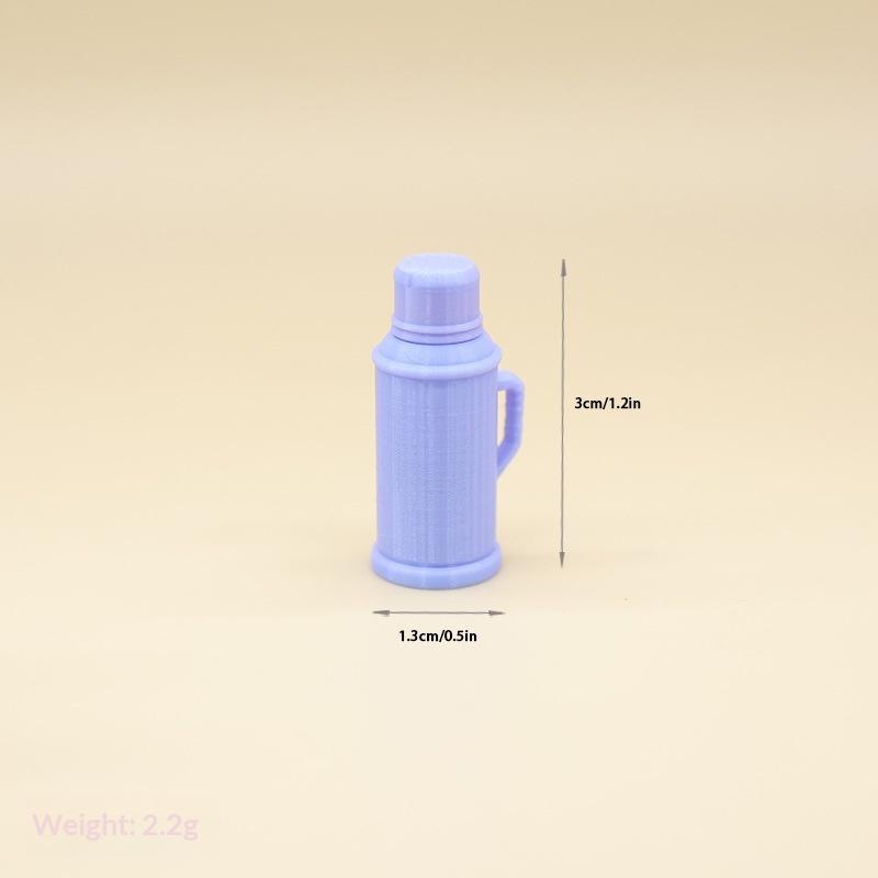 1Pcs Mini Pastel Thermos Models Cute Design Sturdy Plastic For Dollhouse Sand Table Decor Pography Props