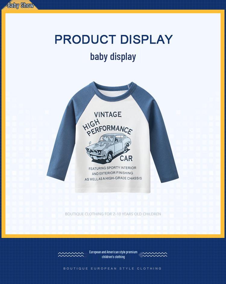 27kids New Autumn Korean-Style Long Sleeve T-Shirt for Children