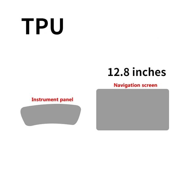 Center Console Navigation Instrument Screen Transparent Tpu Protective Film Car Interior For BYD Song Plus DMI EV 2021-2022
