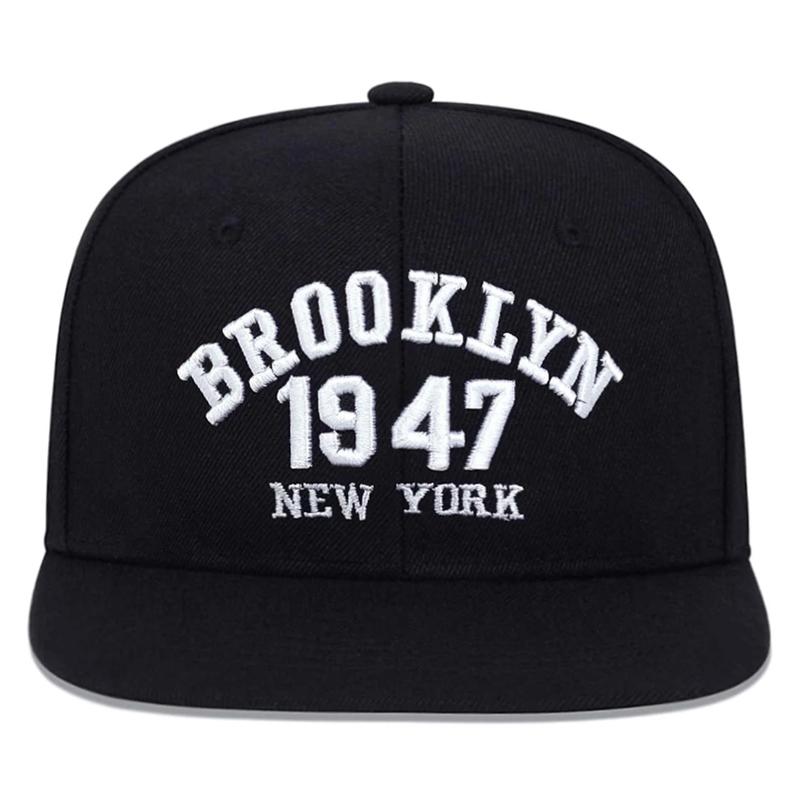 2026 Chapéu de Beisebol Simples Criativo Novo BROOKLYN 1947 Bordado para Uso Externo Diário Casual Chapéu com Aba Reta Chapéu Fashion Hip Hop