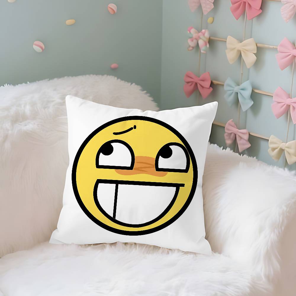 Funny EEpic Face Case Plush Fabric Soft Pillowcase Double Sided Print Cushion Cover Household Gifts