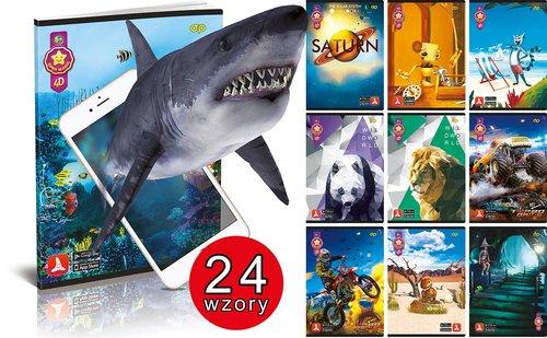 Zeszyt A5 w kratkę 52 kartki mix