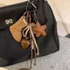 New PU Leather Starfish Snow Boots Bag Pendant Cute Decorative Handbag Hanging Fashion Braided Rope Bag Accessorie