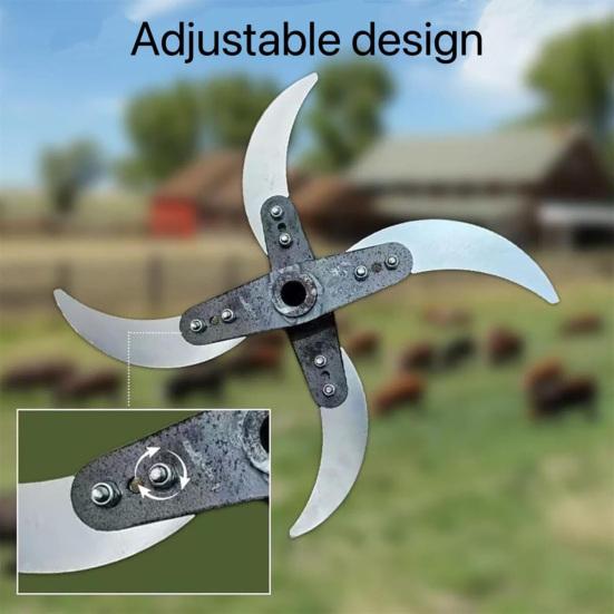 Adjustable Vegetable Crusher Set Adjustable Diameter Grass Chopper Stainless Steel Ultra-Sharp Vegetable Shredder for Efficient Farming Animal