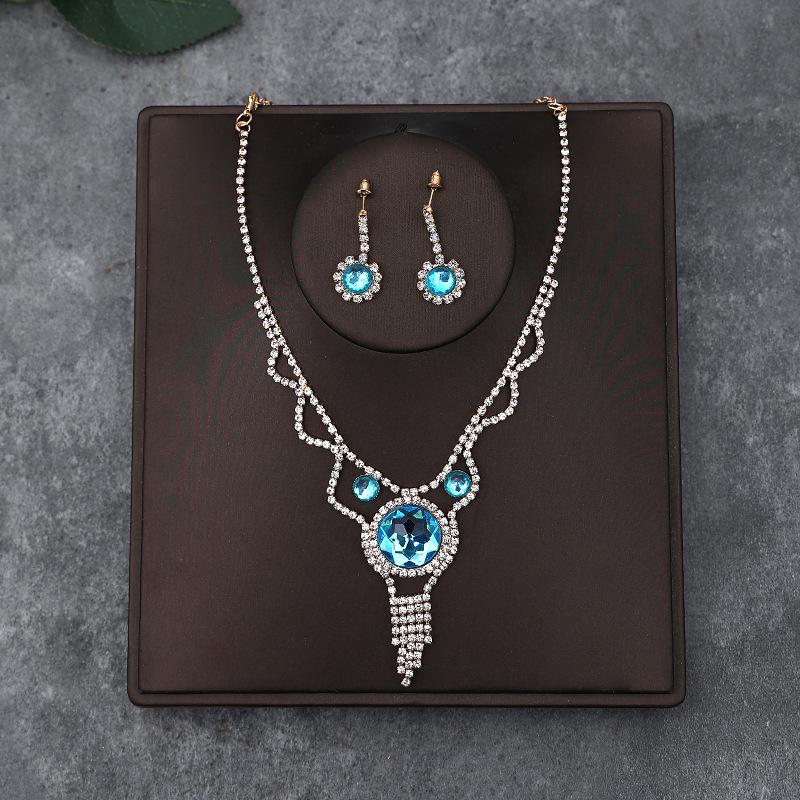 Set di Collana e Orecchini alla Moda in Stile Coreano: Accessori Perfetti per Matrimonio Sposa